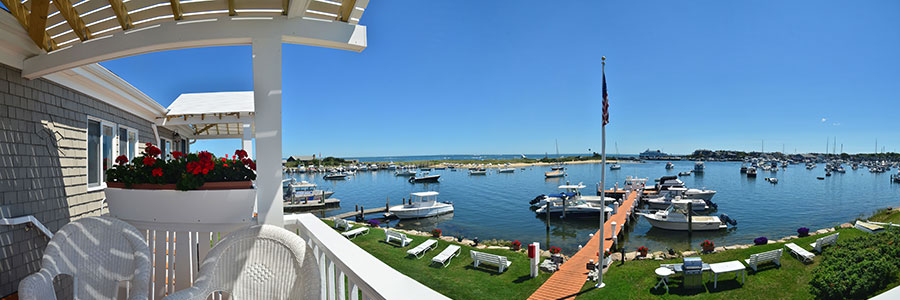 View of Oak Bluffs Harbor